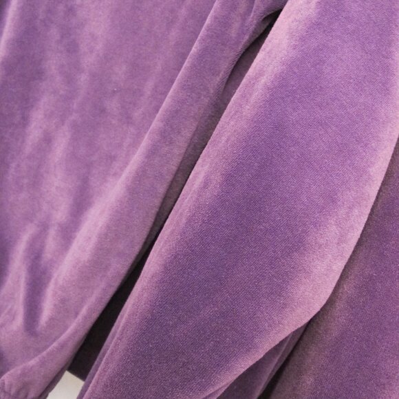 Vicki Wayne purple velour pant set PXL - Picture 6 of 6